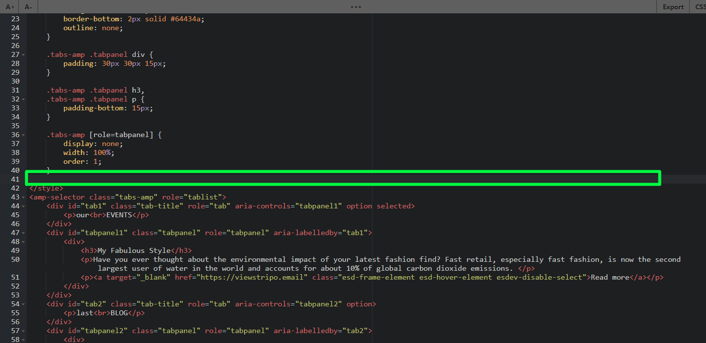 Place for pasting code Place for pasting code
