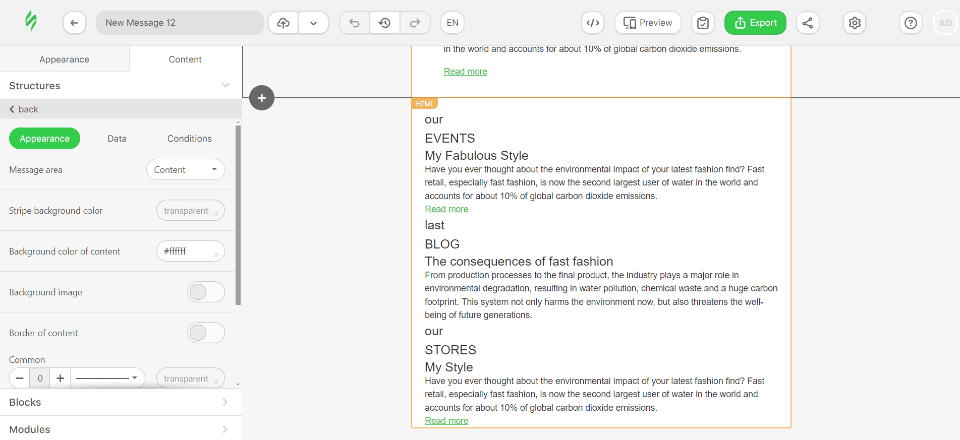 Interactive HTML version without styles Interactive HTML version without styles