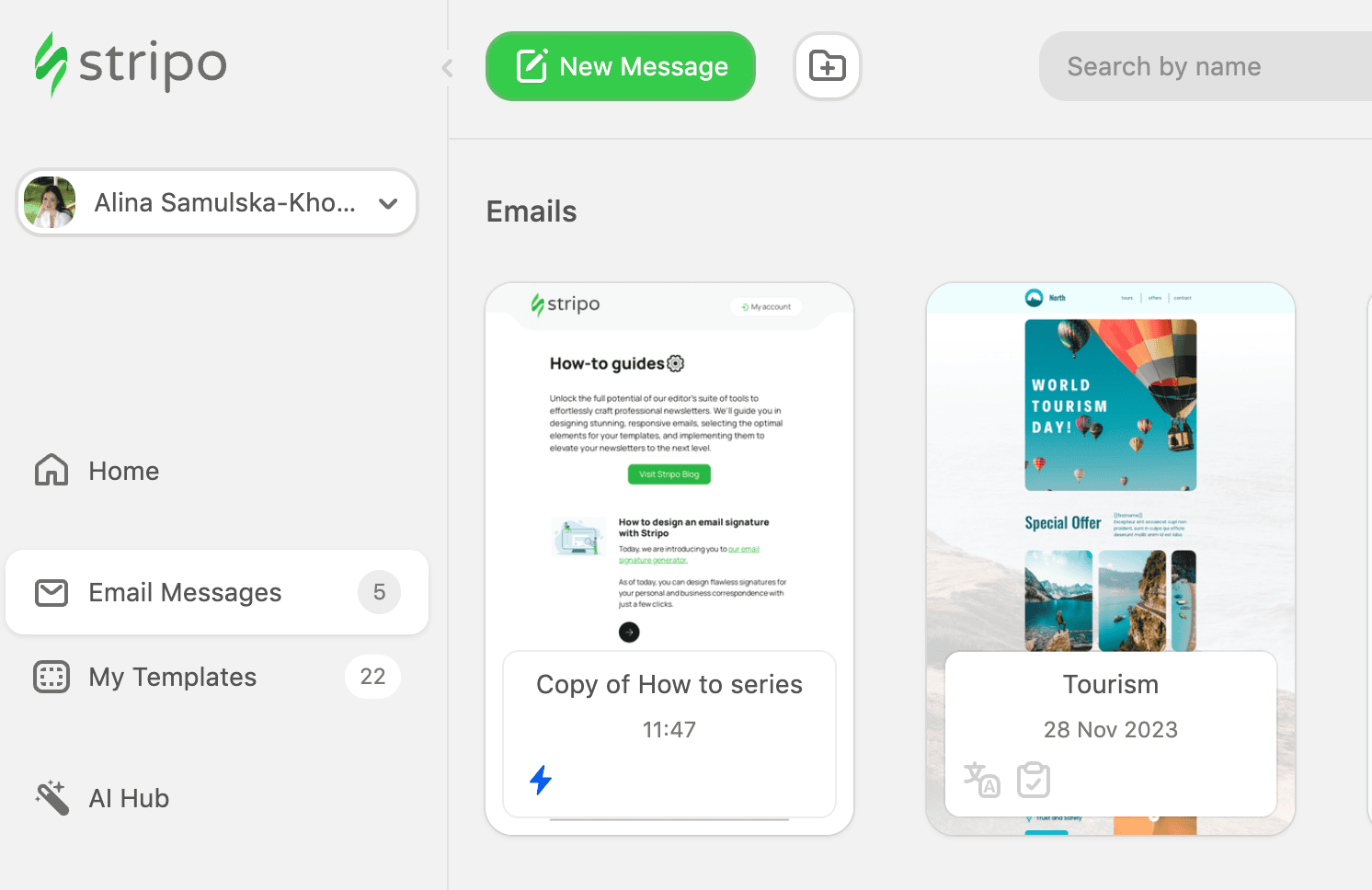 The Stripo editor co-editing function The Stripo editor co-editing function