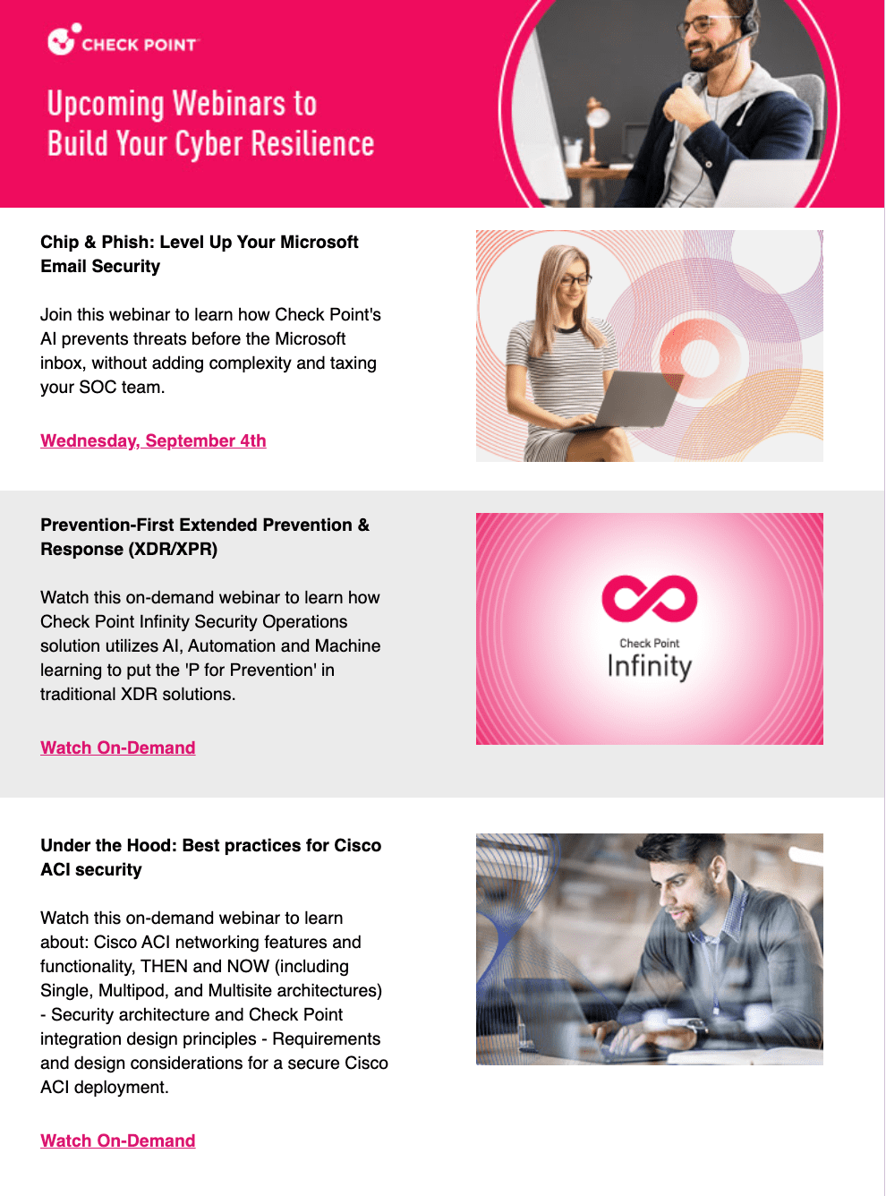 Email for a webinar announcement Email for a webinar announcement