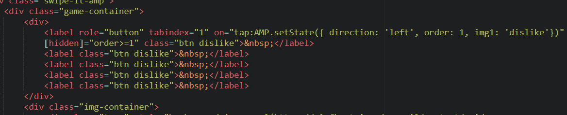 Code for dislike button