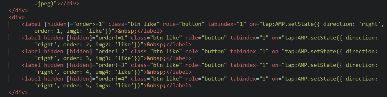 Code for displaying like buttons