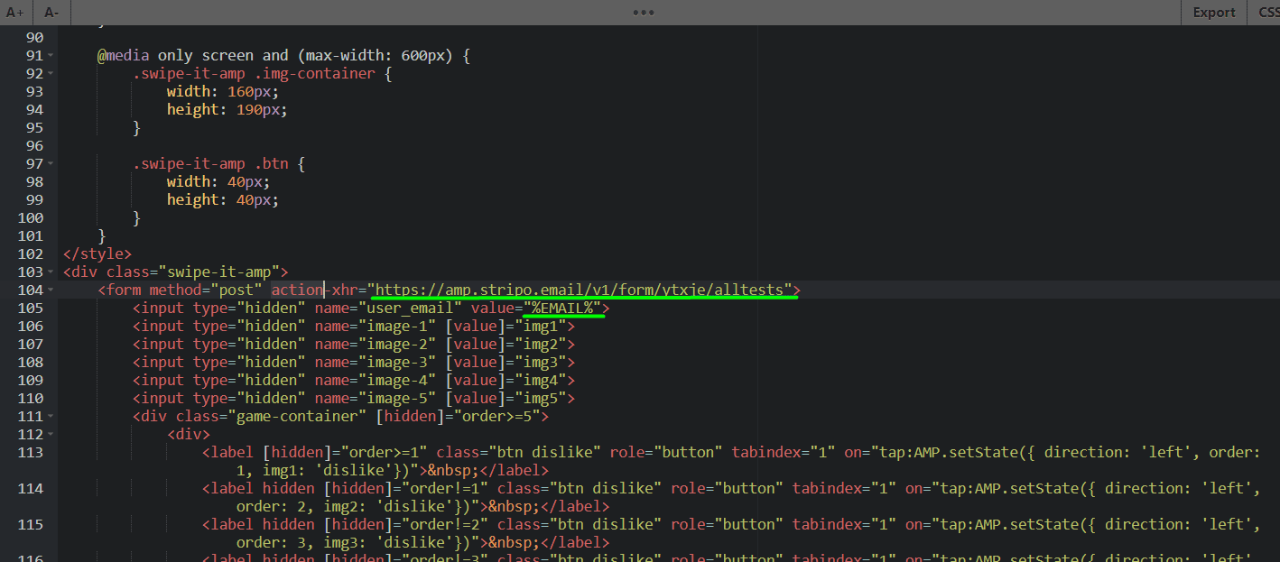 Places for Inserting Your Own Values