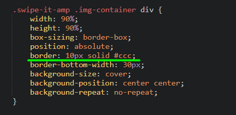 Changing style of cards