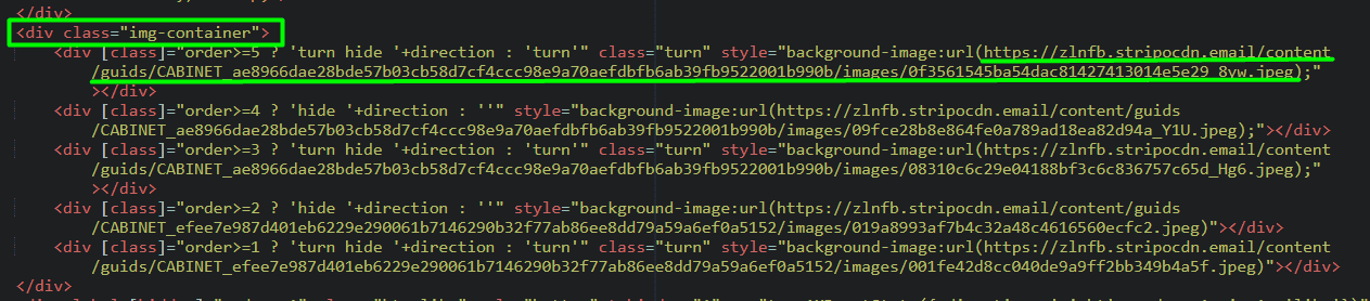 Changing pictures in cards