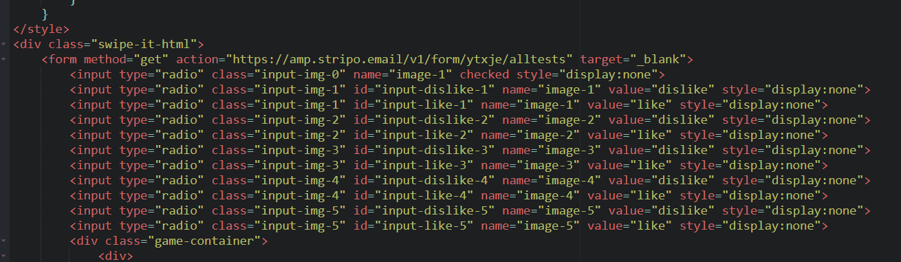 Interactive HTML buttons code