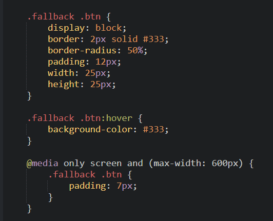Fallback buttons styles