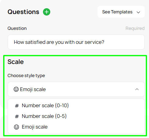 Picking a rating scale