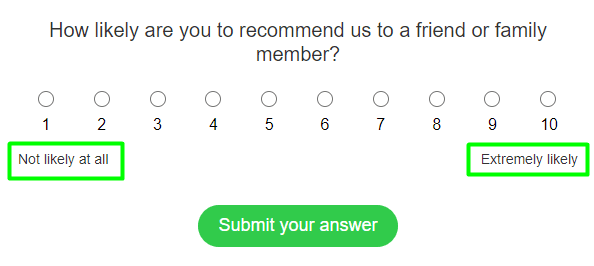Extremums on the scale