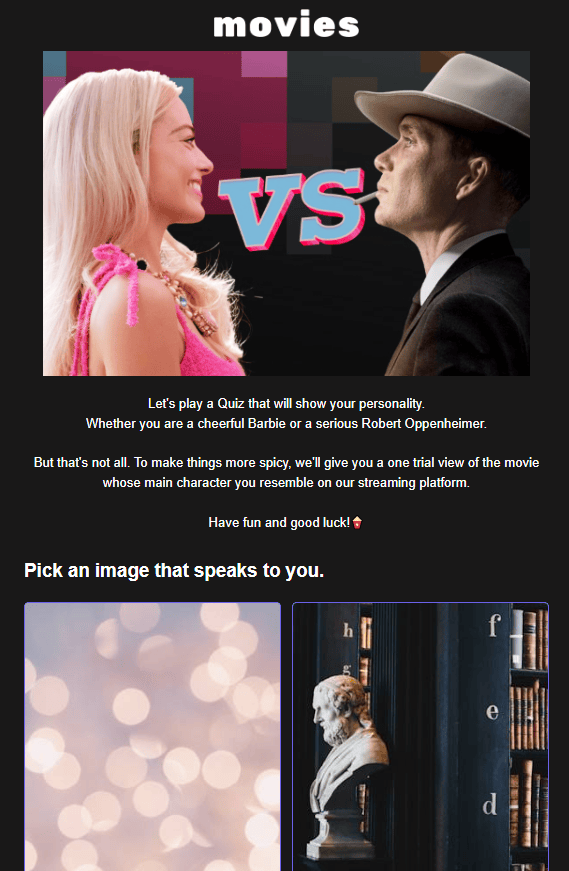 Image Quiz for streaming industry Image Quiz for streaming industry