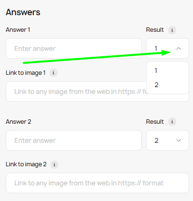 Linking answers to the questions Linking answers to the questions