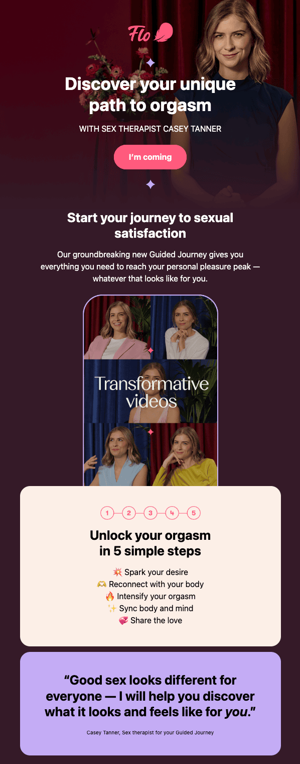 Example of dark-mode compliant email