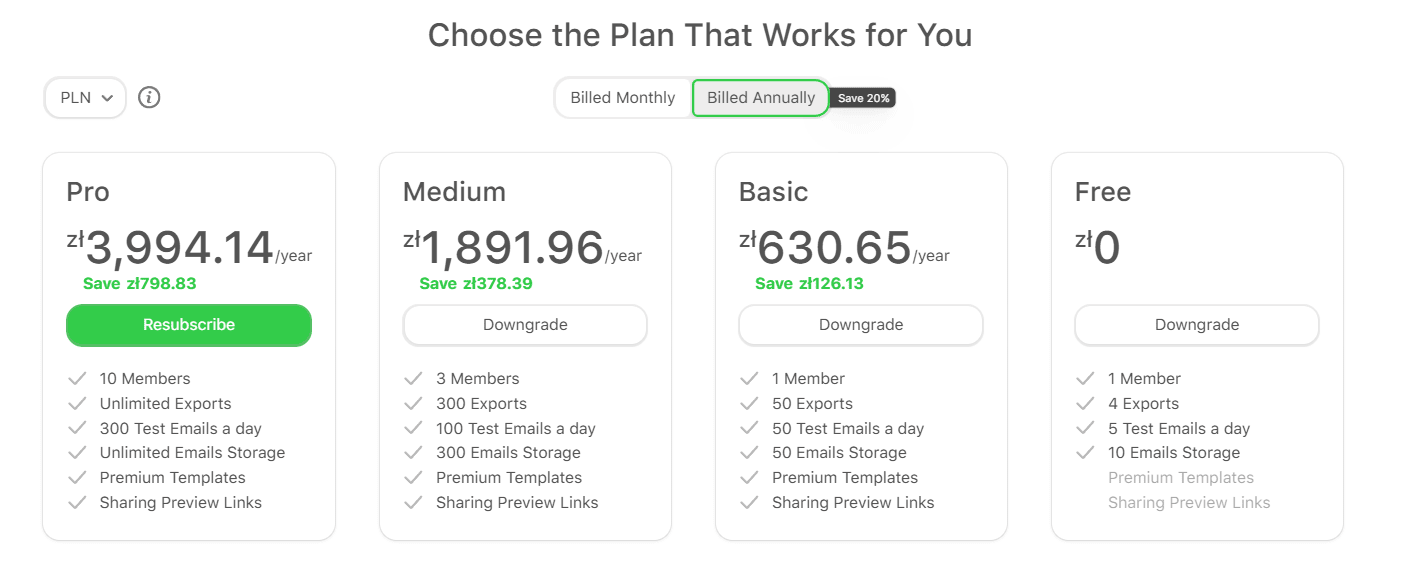 Polish zloty billing Polish zloty billing