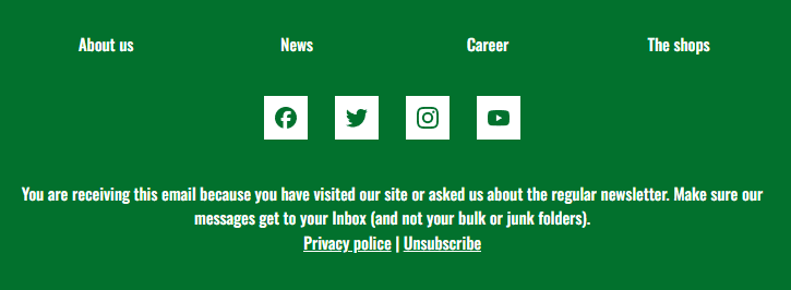 Можливість легкої відписки