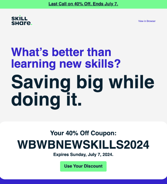 FOMO email example FOMO email example