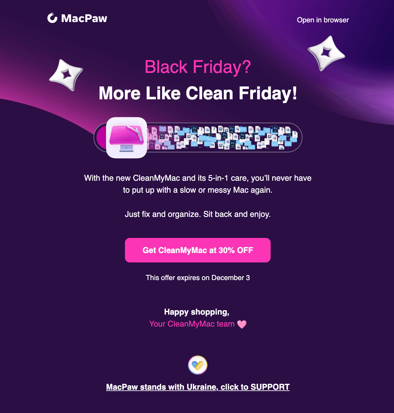 Приклад листа в унікальному стилі бренду Приклад листа в унікальному стилі бренду