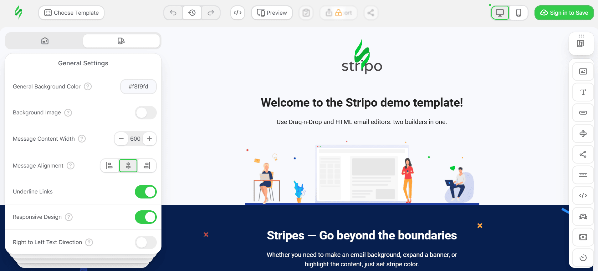 Demo editor new design Demo editor new design