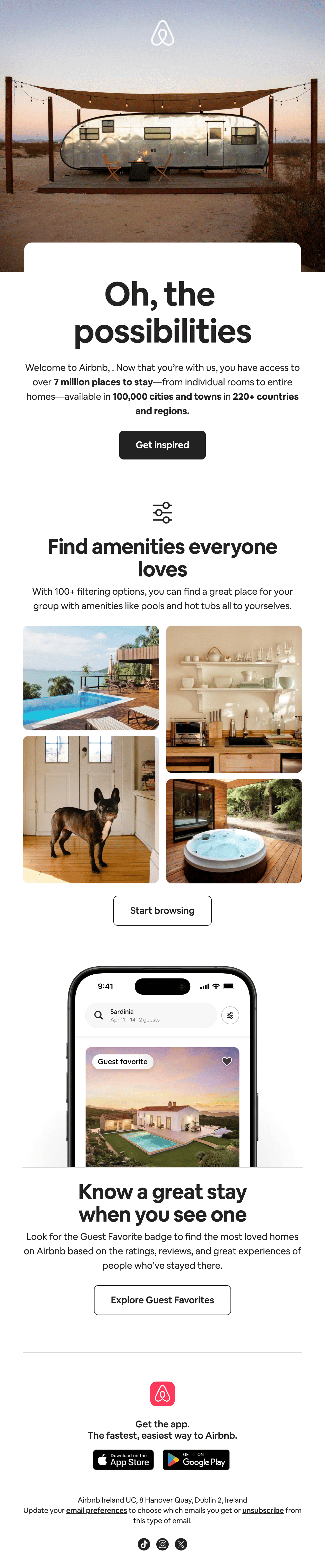 Example of sales funnel beginning for new customers Example of sales funnel beginning for new customers