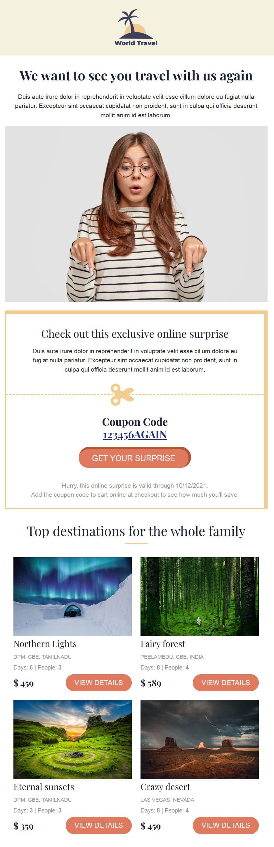 Email example to nurture customers Email example to nurture customers