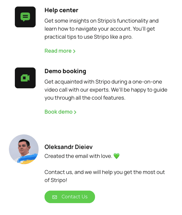 An email with three different CTAs for speech recognition programs An email with three different CTAs for speech recognition programs