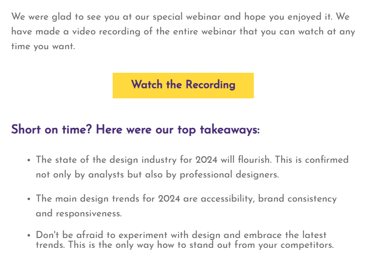 Пример шаблона follow-up HTML-письма Пример шаблона follow-up HTML-письма