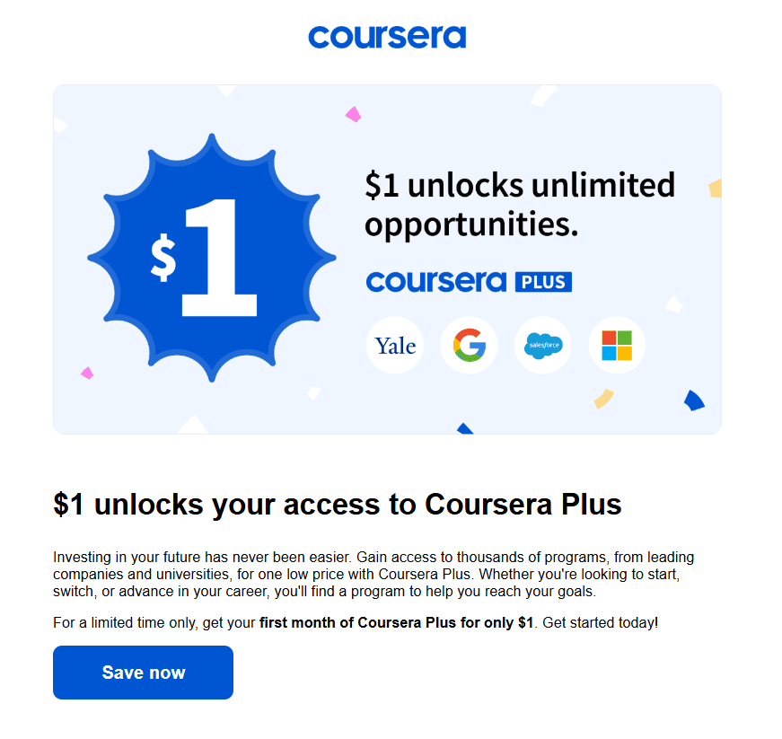 Limited offer email blast Limited offer email blast