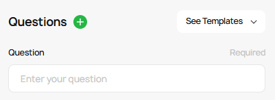Question field Question field