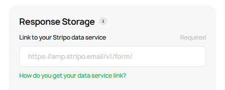 Response storage field Response storage field