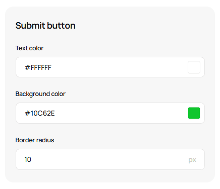 Customizing submit button Customizing submit button