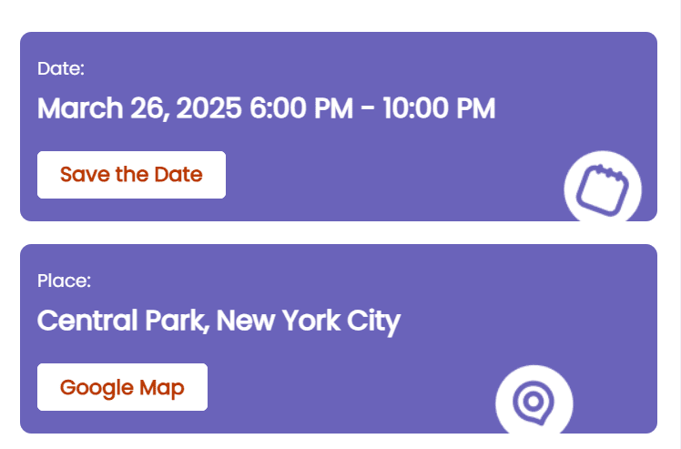 E-Mail-Erinnerung mit Datum und Ort der Veranstaltung E-Mail-Erinnerung mit Datum und Ort der Veranstaltung