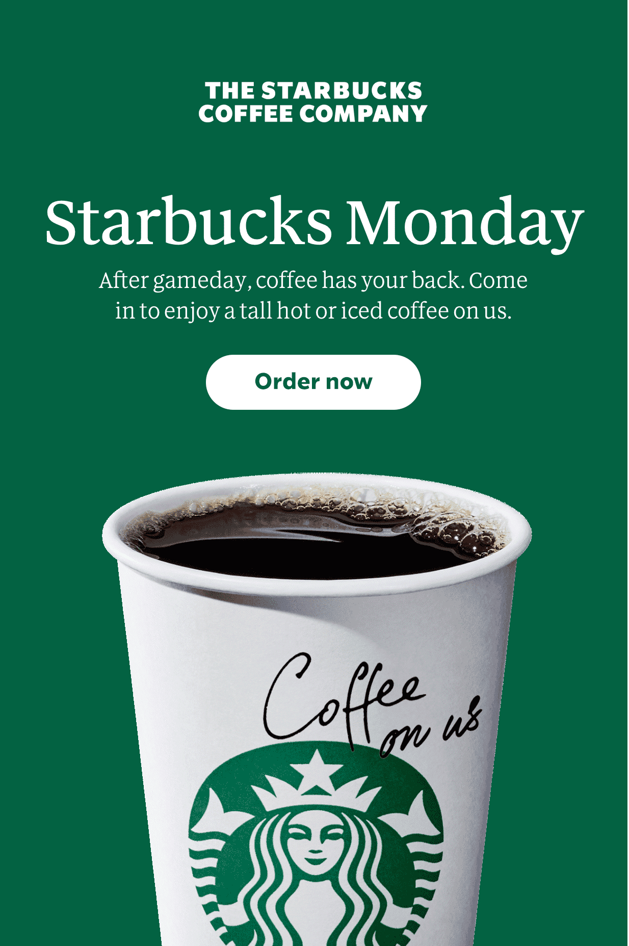 Email example of time-based segmentation