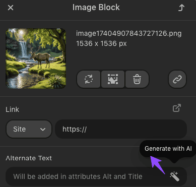 Magic wand to generate alt text for imagery Magic wand to generate alt text for imagery