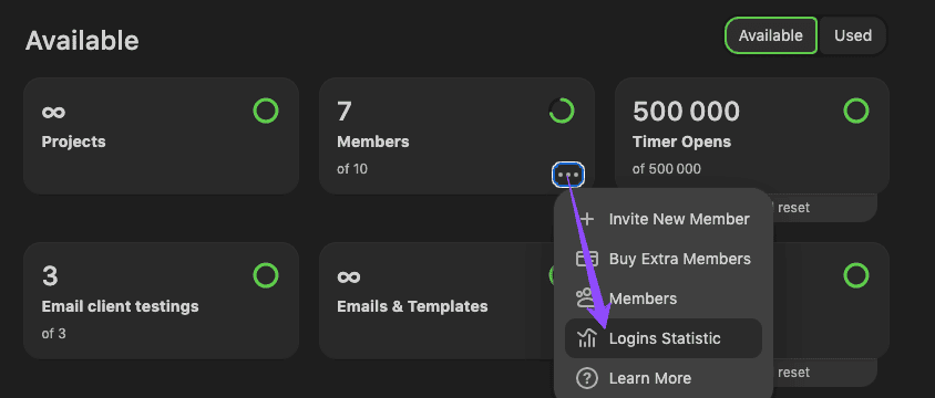 How to see statistics How to see statistics