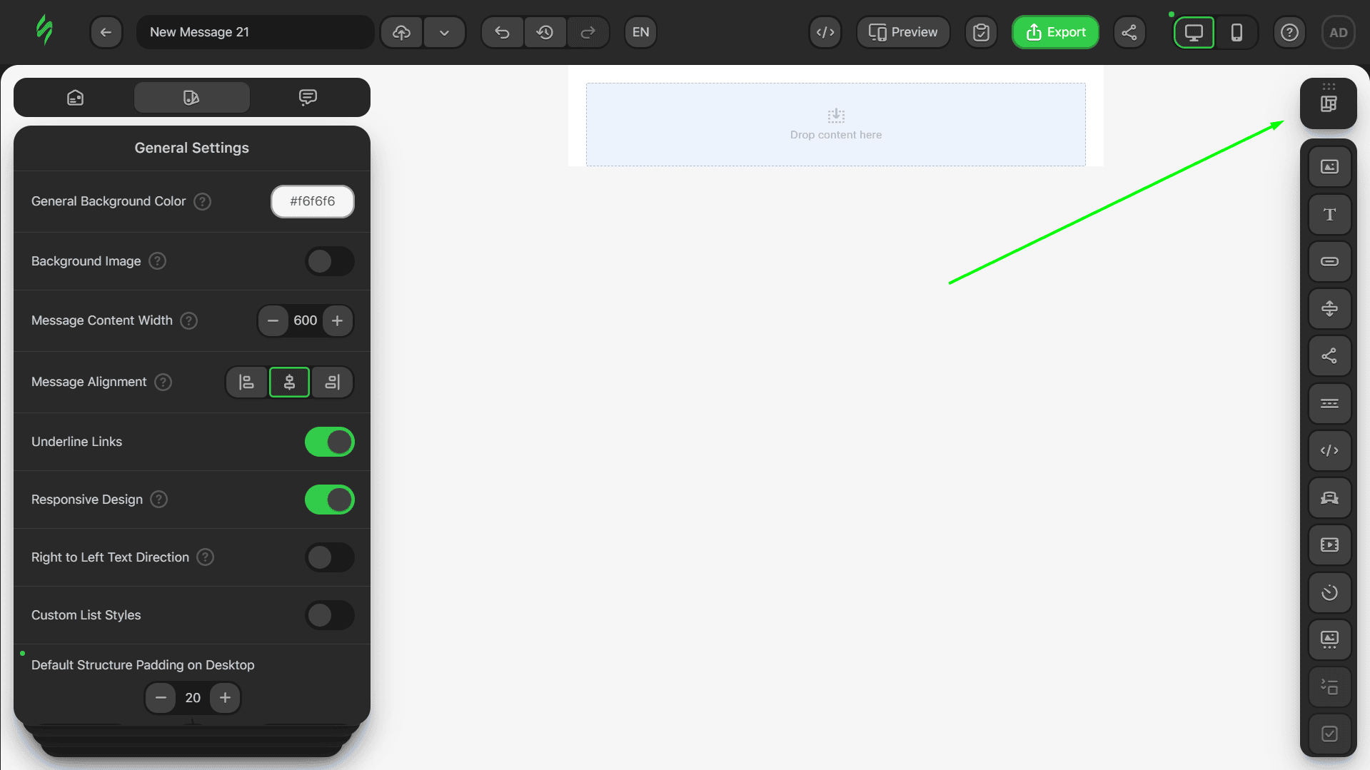 Clicking on “Structures” tab Clicking on “Structures” tab