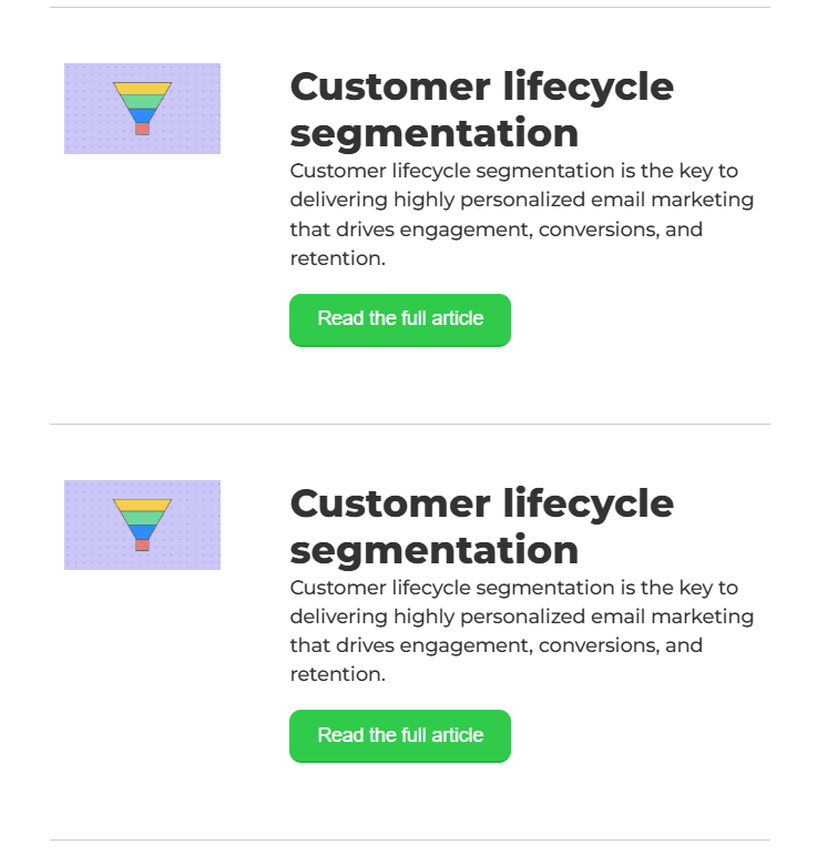 Spacer block in action Spacer block in action