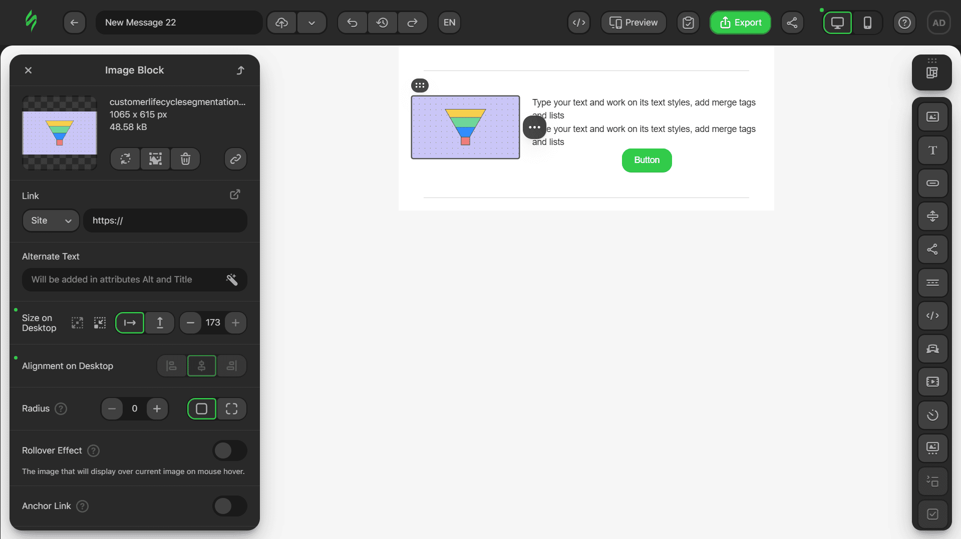 Adding an image to the block Adding an image to the block