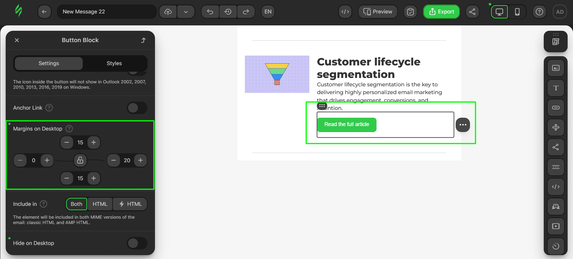 Adding padding to the button Adding padding to the button