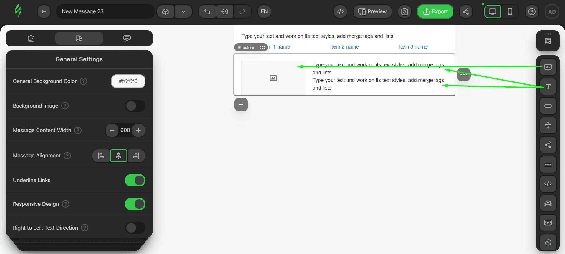 Adding Image and Text blocks Adding Image and Text blocks