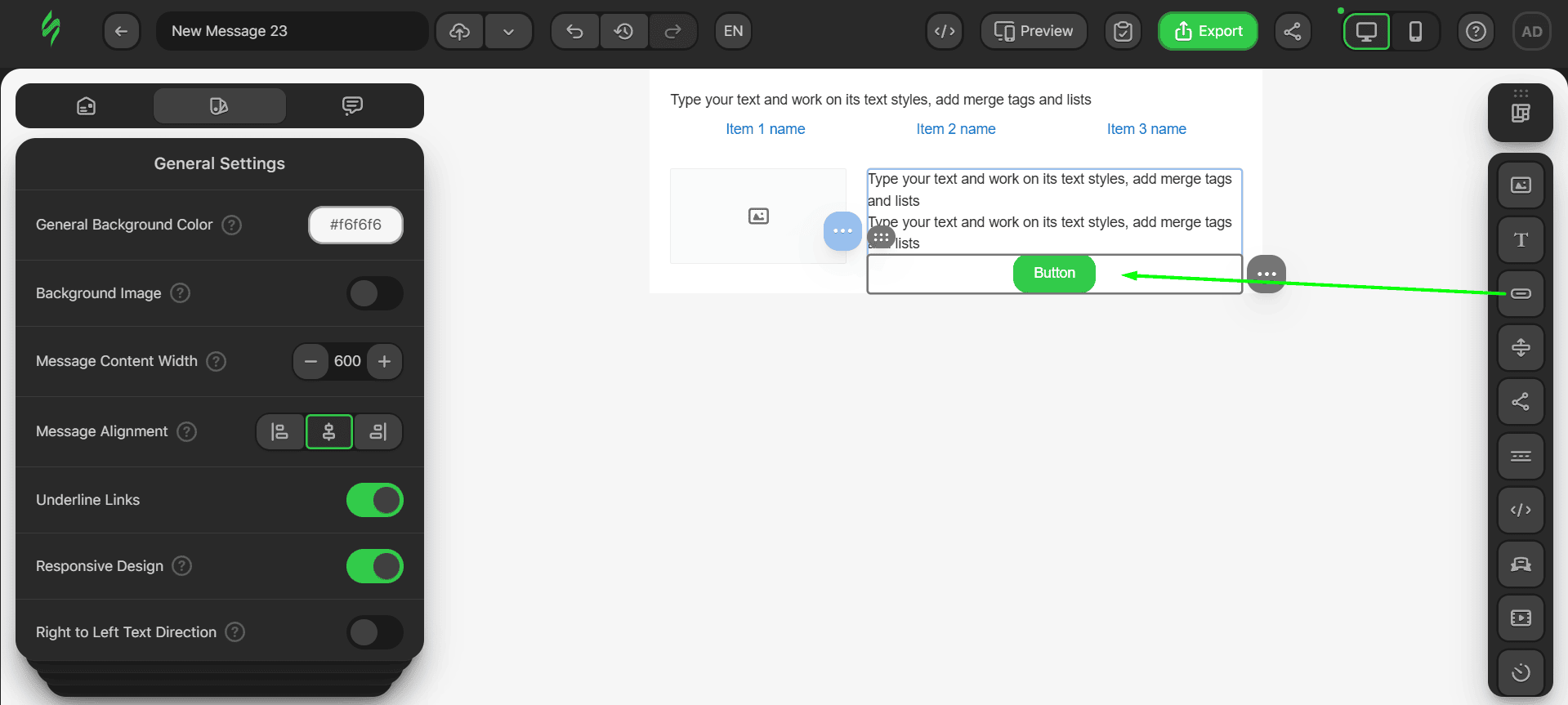 Adding a button to the signature Adding a button to the signature