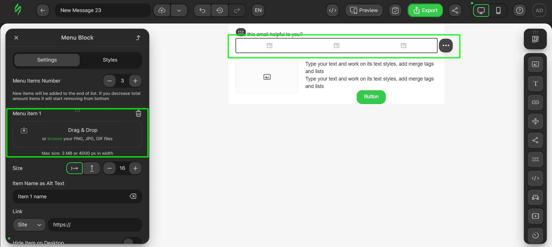 Adding images to icons Adding images to icons
