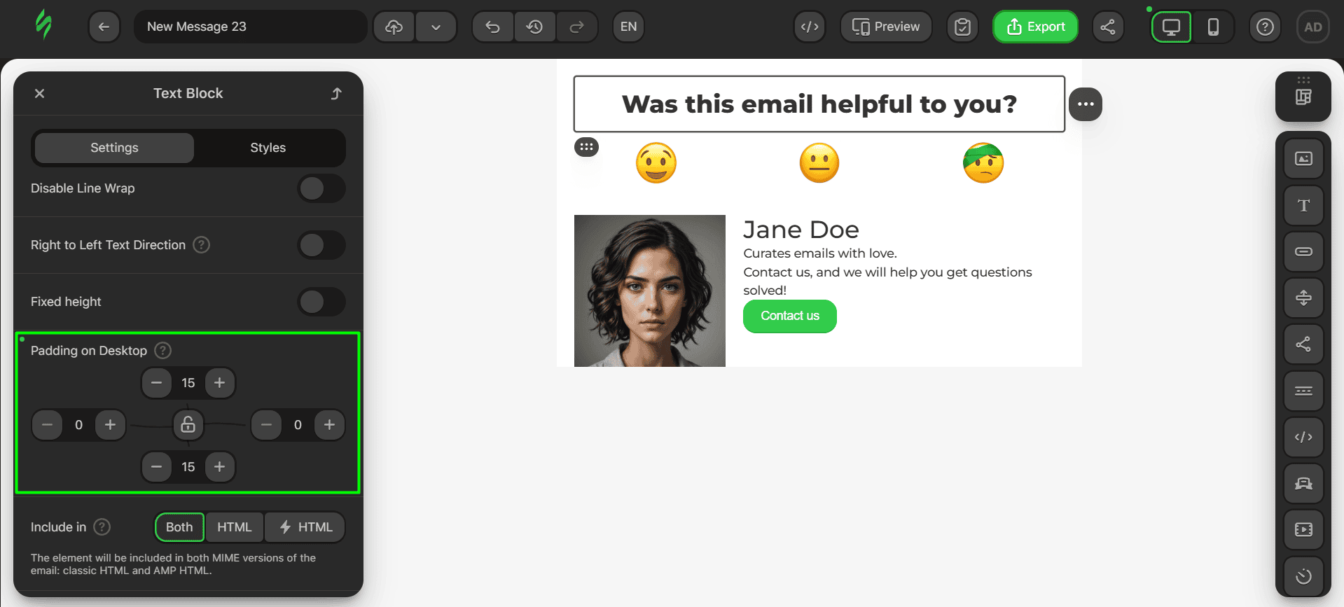 Adding padding to the title Adding padding to the title