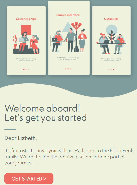 Приклад шаблону листа для онбордингу Приклад шаблону листа для онбордингу