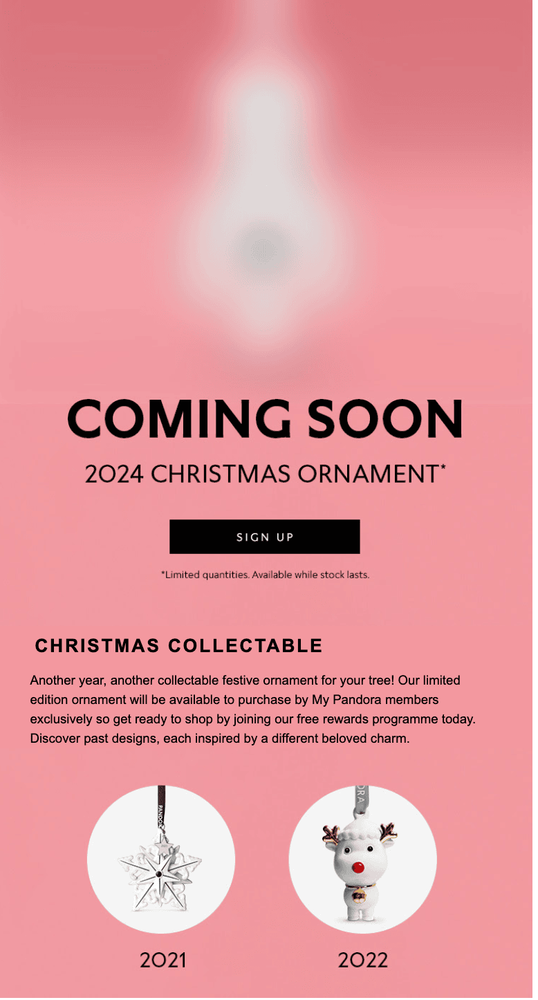 Beispiel einer Weihnachts-E-Mail-Kampagne