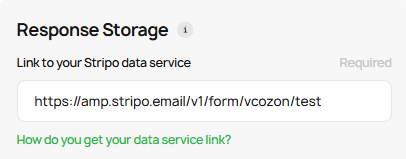 Adding response storage Adding response storage