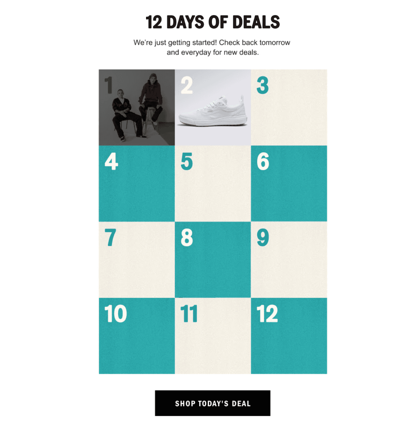 E-Mail-Beispiel mit Weihnachts-Adventskalender