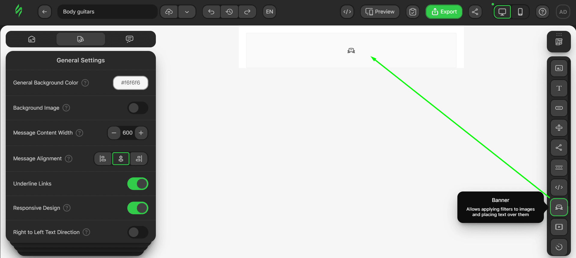 Adding a banner to the block Adding a banner to the block