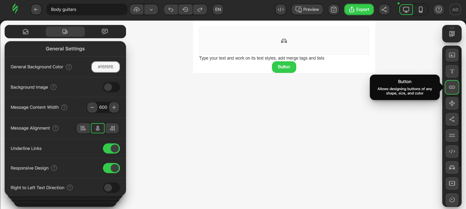 Adding Button block Adding Button block