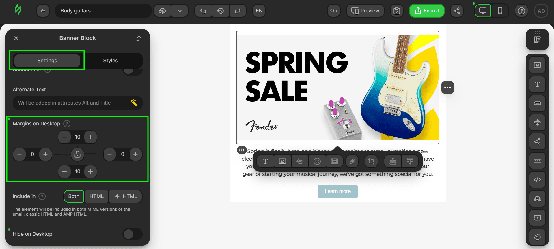 Banner paddings Banner paddings