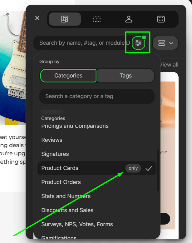 Product card module library Product card module library