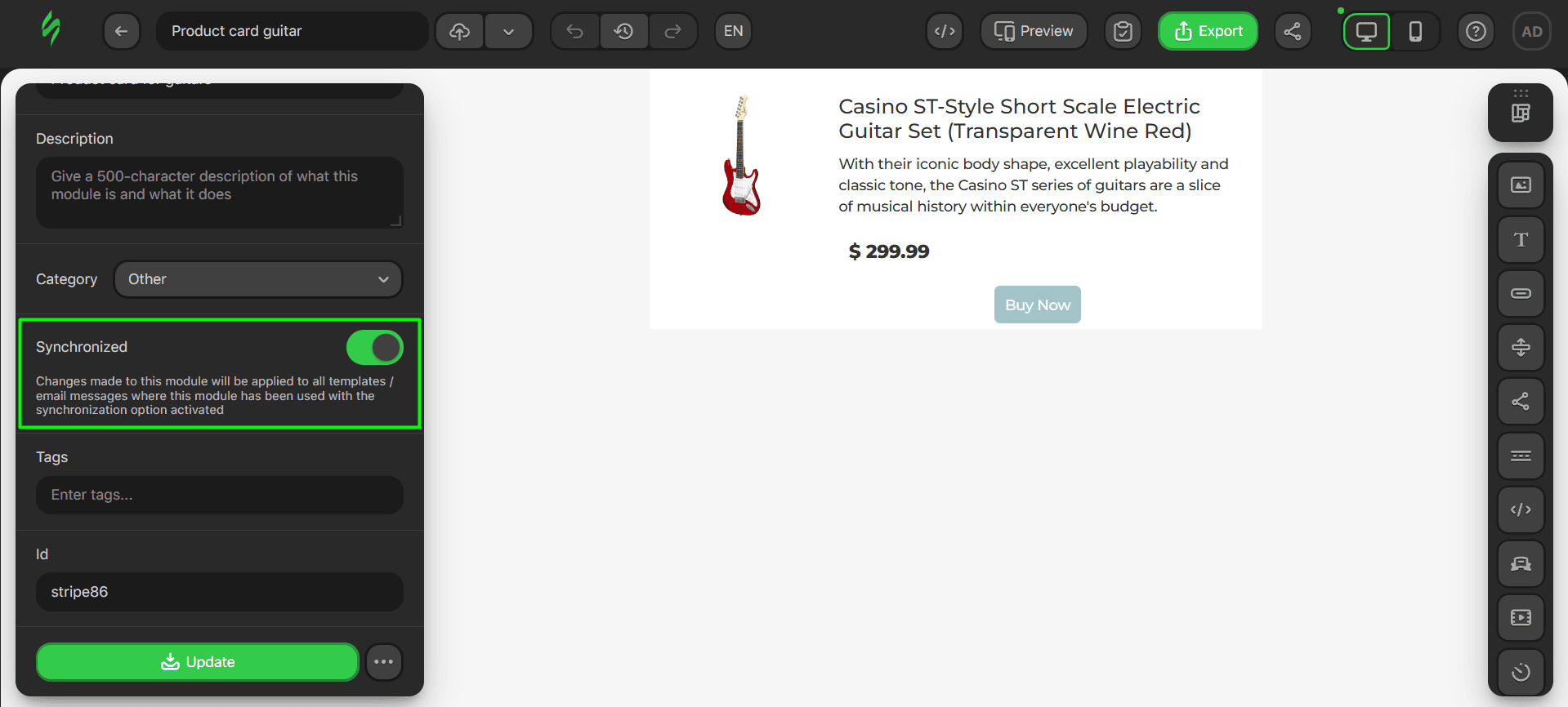 Saving modules as synchronized modules Saving modules as synchronized modules